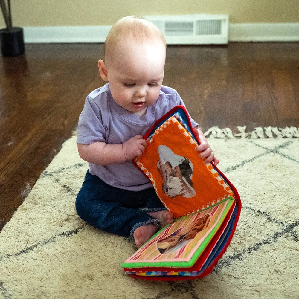 Baby's First Photo Album | Interactive Family & Friends Recognition Book with Mirror - Image 15