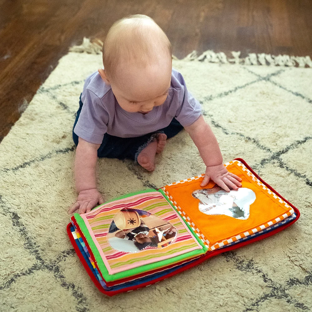 Baby's First Photo Album | Interactive Family & Friends Recognition Book with Mirror - Image 16