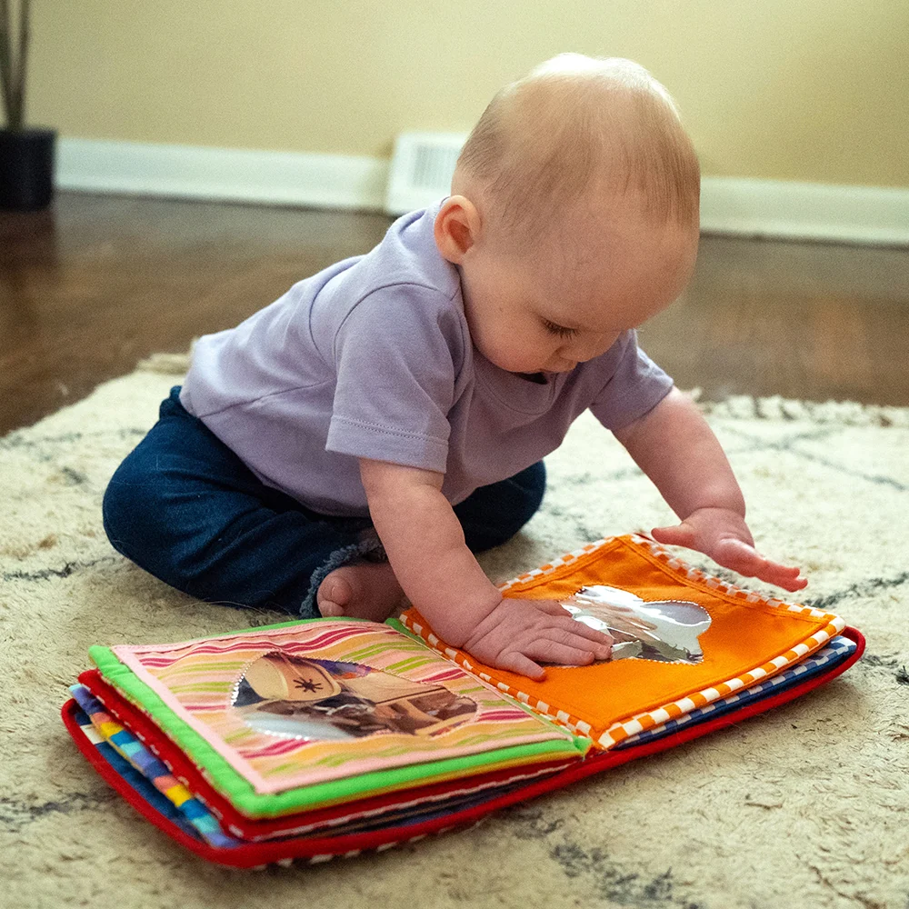 Baby's First Photo Album | Interactive Family & Friends Recognition Book with Mirror - Image 17
