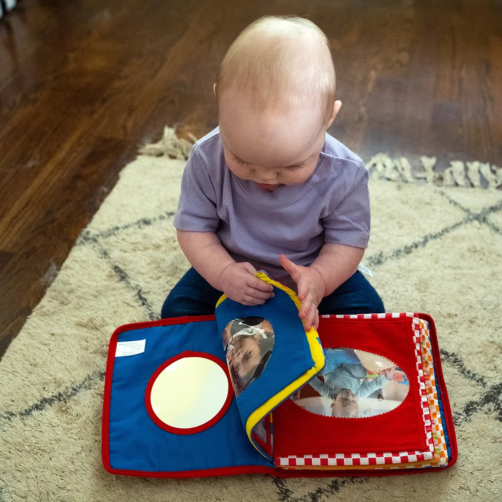 Baby's First Photo Album | Interactive Family & Friends Recognition Book with Mirror - Image 18