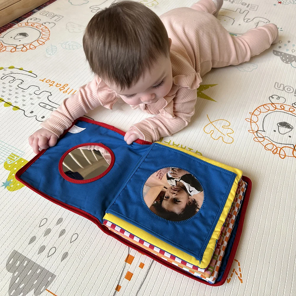 Baby's First Photo Album | Interactive Family & Friends Recognition Book with Mirror - Image 8