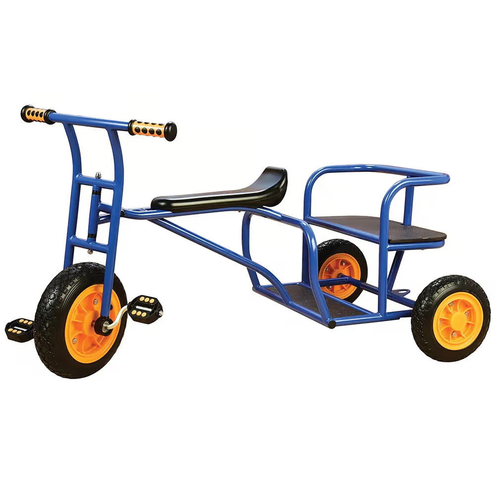 Ride-Along Taxi Trike | Two-Seat Playground Tricycle with Rear Passenger Seat - Image 12