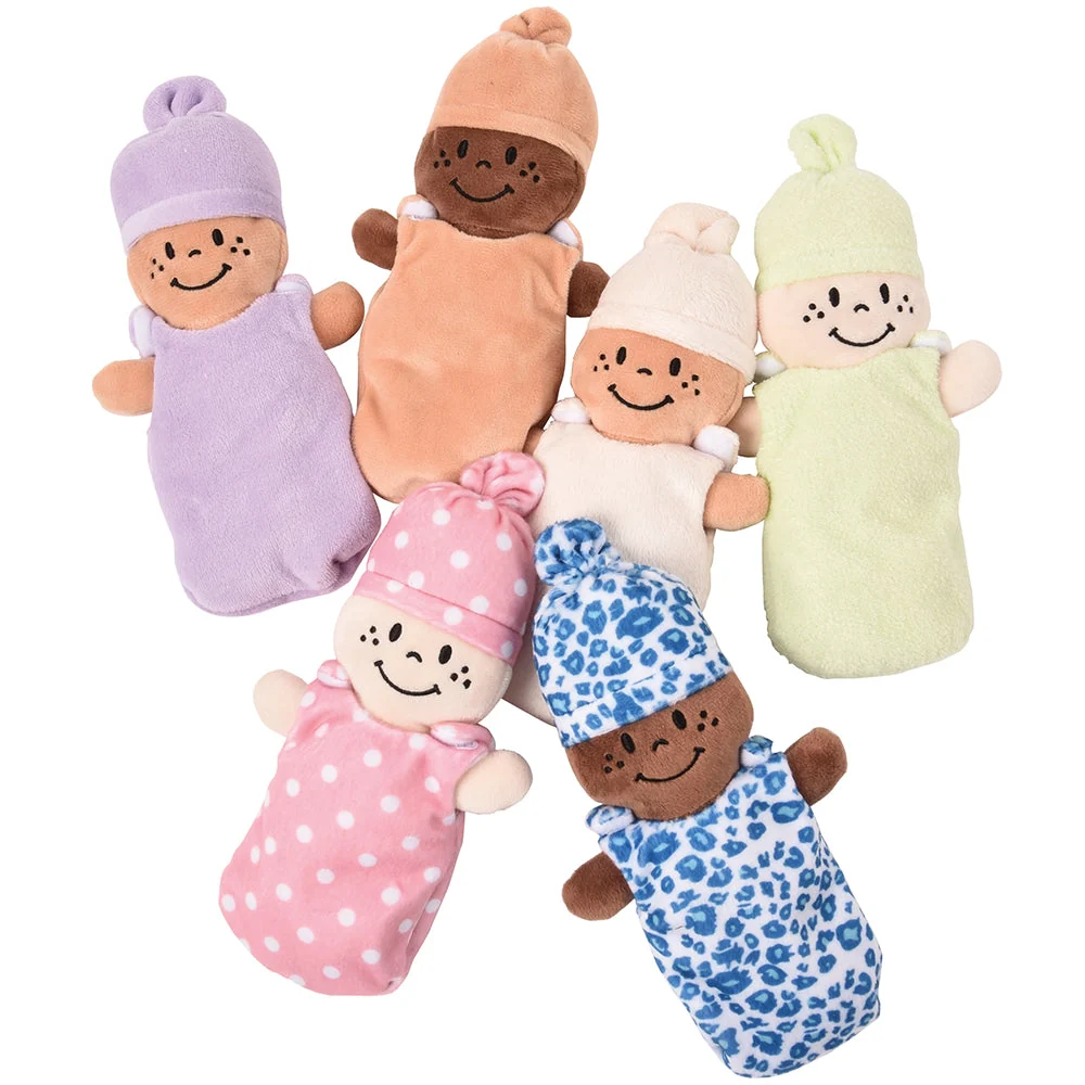 Basket of Babies | Six Soft, Diverse Dolls with Removable Dresses & Take-Along Basket - Image 4