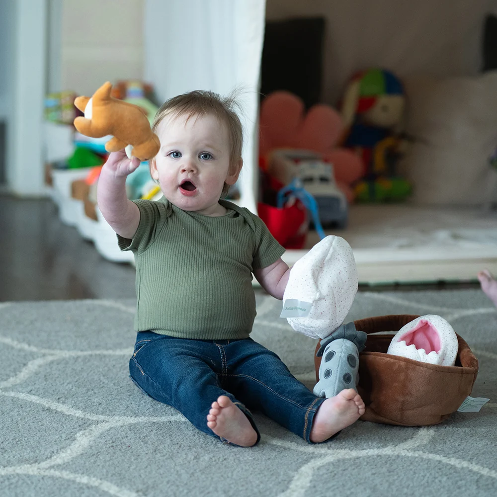 Prehistoric Basket of Dinos Plush Play Set | 7-Piece Soft Toy Set - Image 16