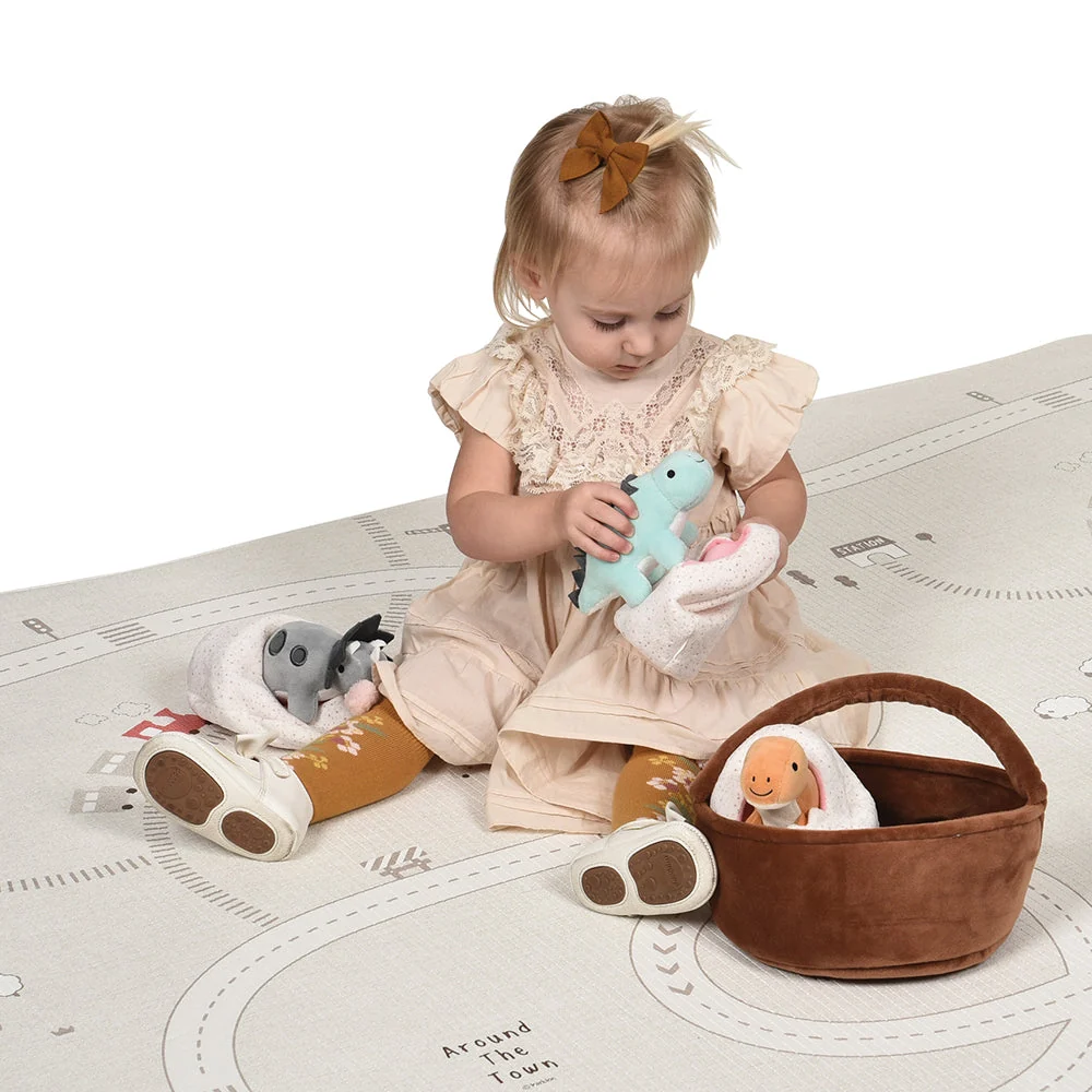 Prehistoric Basket of Dinos Plush Play Set | 7-Piece Soft Toy Set - Image 20