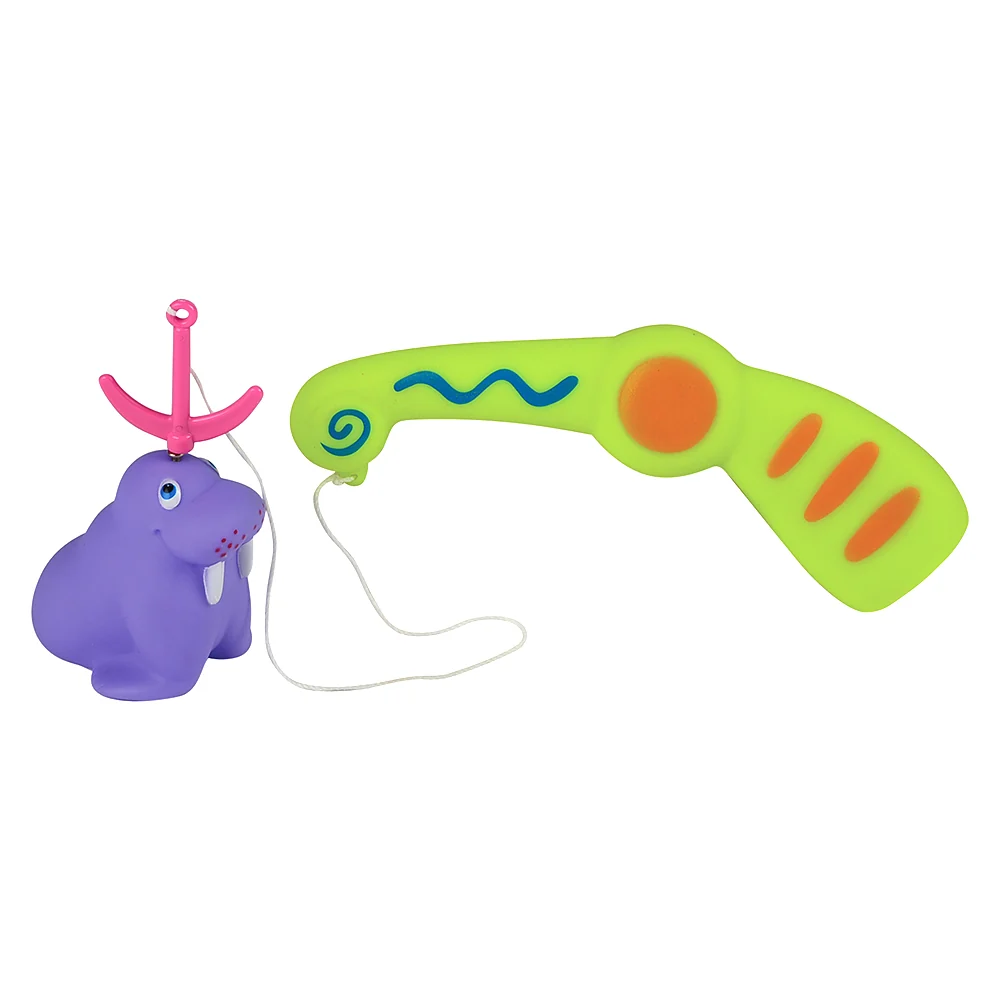 Magnetic Fishing Game with 10 Soft Sea Creatures, Fishing Pole & Draining Net - Image 3