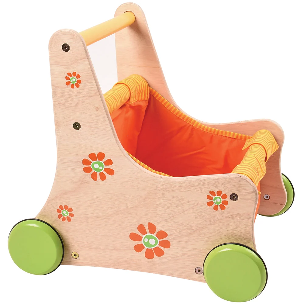 Beginner's Wooden Push Buggy with Safe Storage for Ages 12 Months+ - Image 7