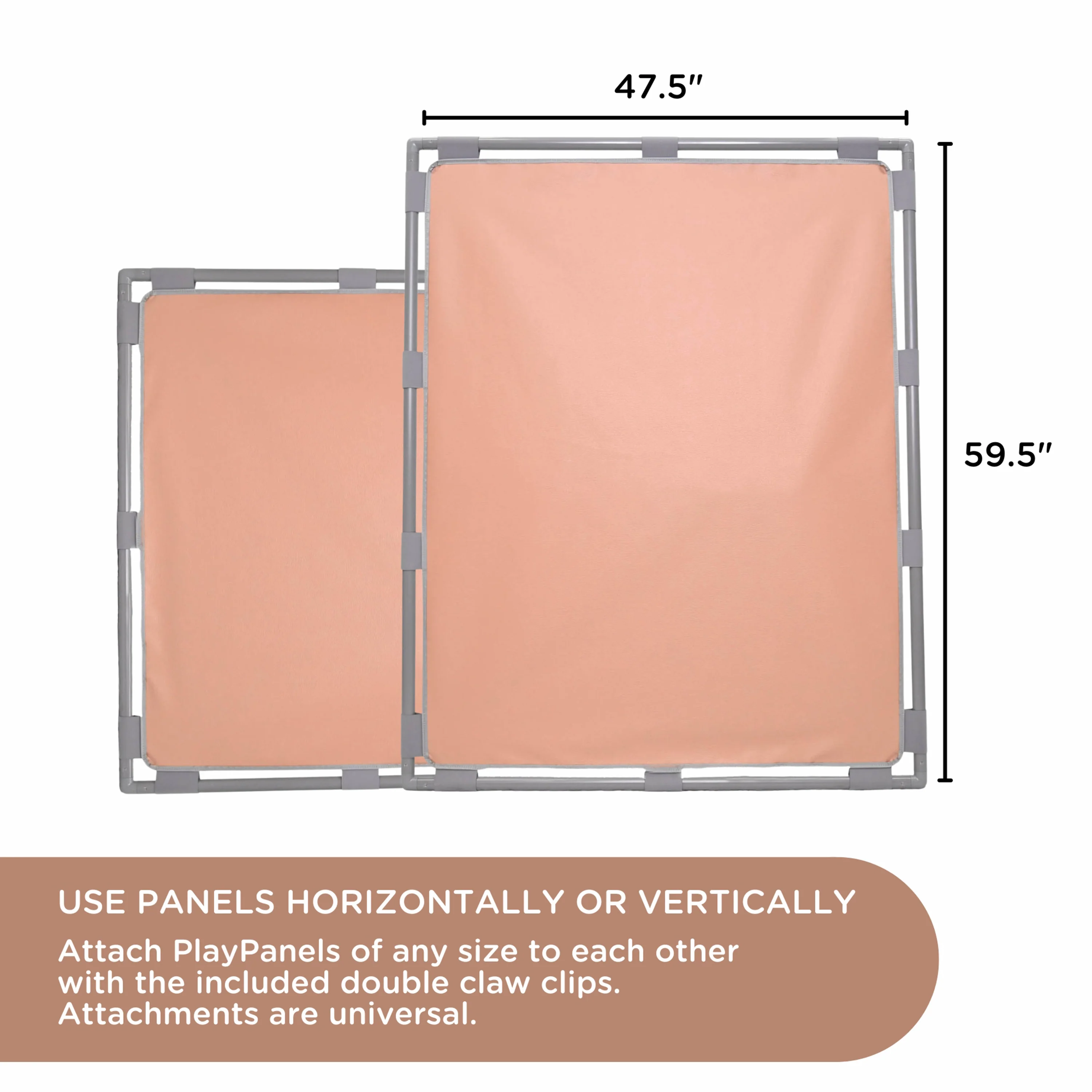 Big Screen PlayPanel® | Clay Free-Standing Classroom Divider with Feet - Image 2