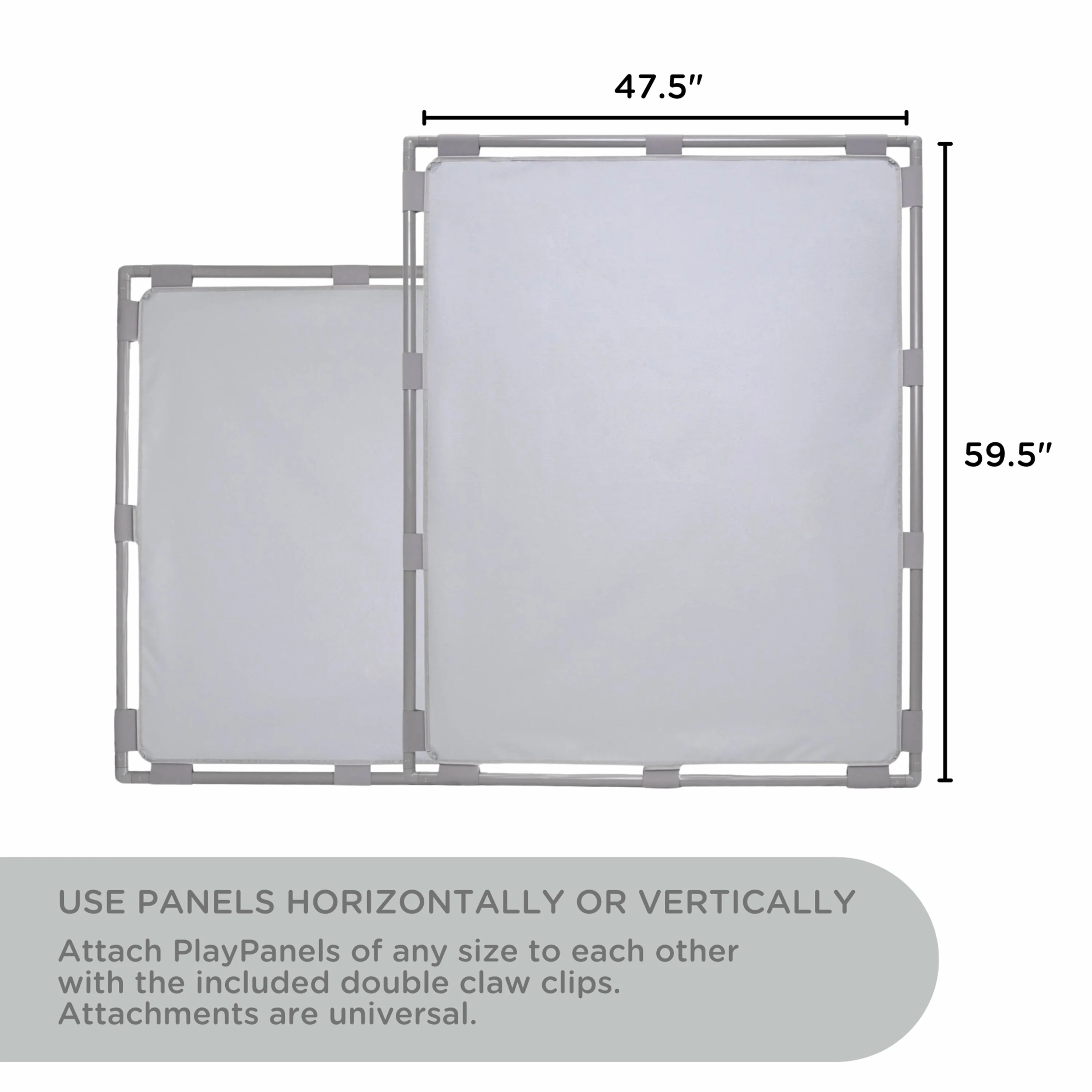 Big Screen PlayPanel® | Fog Blue Free-Standing Classroom Divider with Feet - Image 2