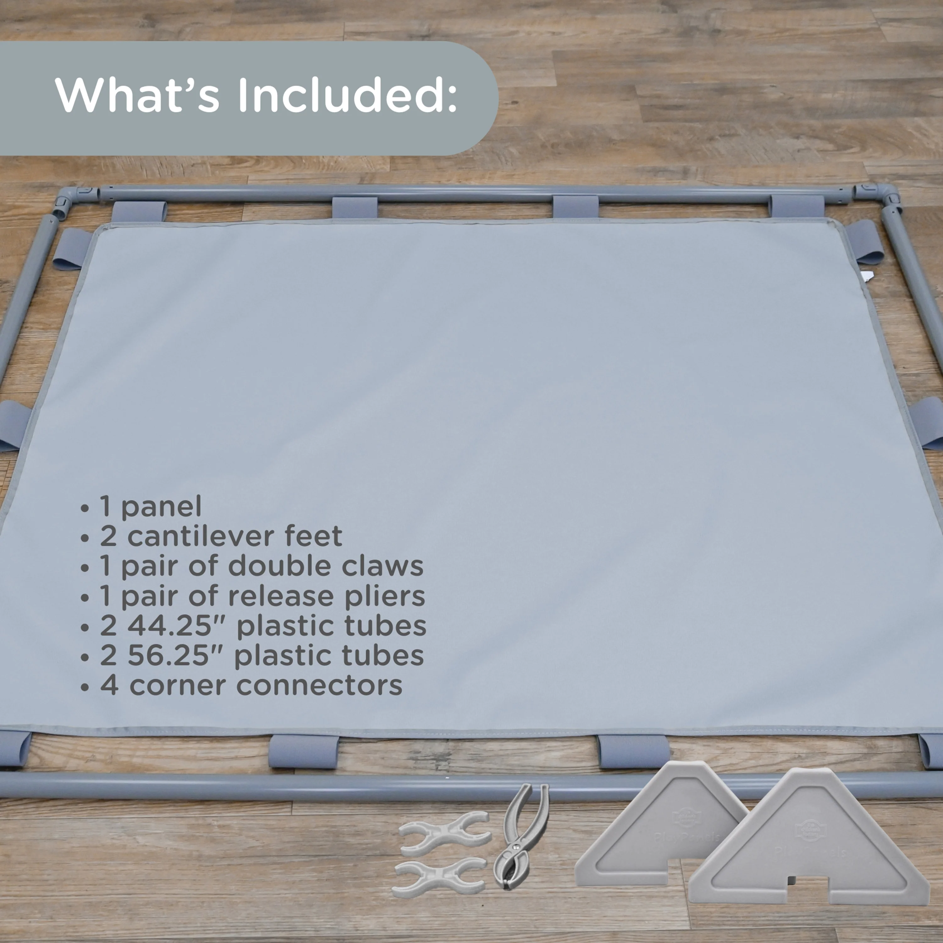 Big Screen PlayPanel® | Fog Blue Free-Standing Classroom Divider with Feet - Image 3