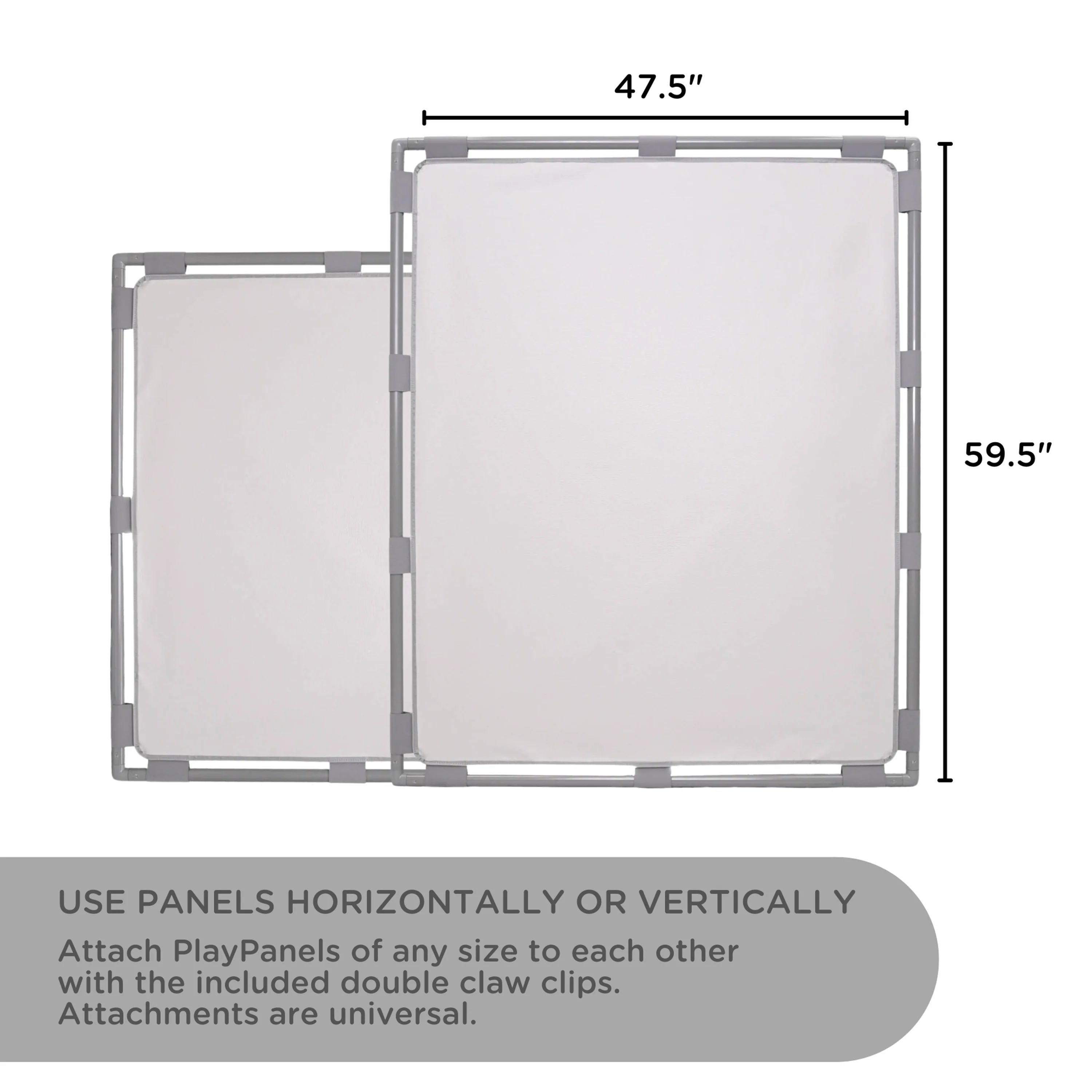 Big Screen PlayPanel® | Glacier Gray Free-Standing Classroom Divider with Feet - Image 2