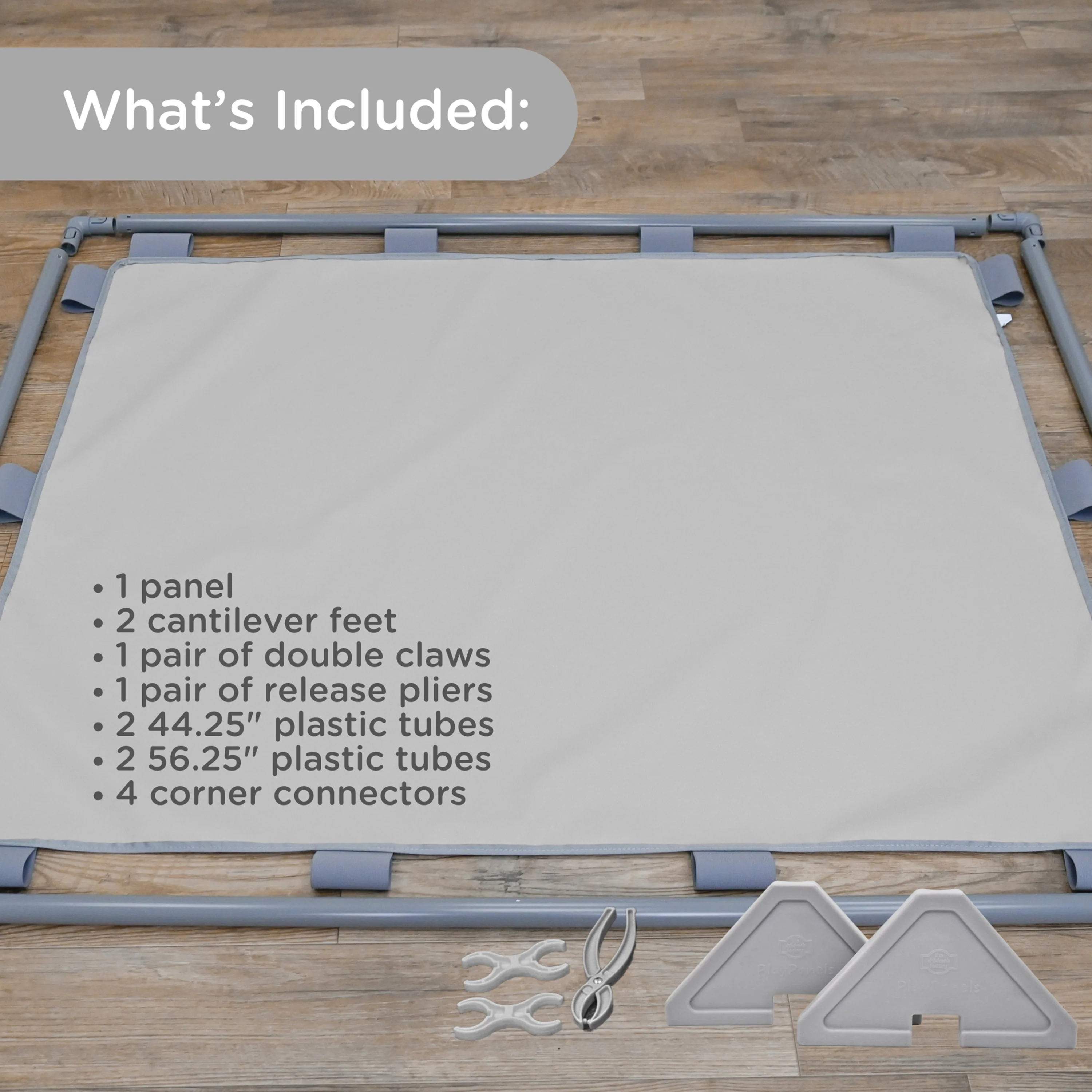 Big Screen PlayPanel® | Glacier Gray Free-Standing Classroom Divider with Feet - Image 3