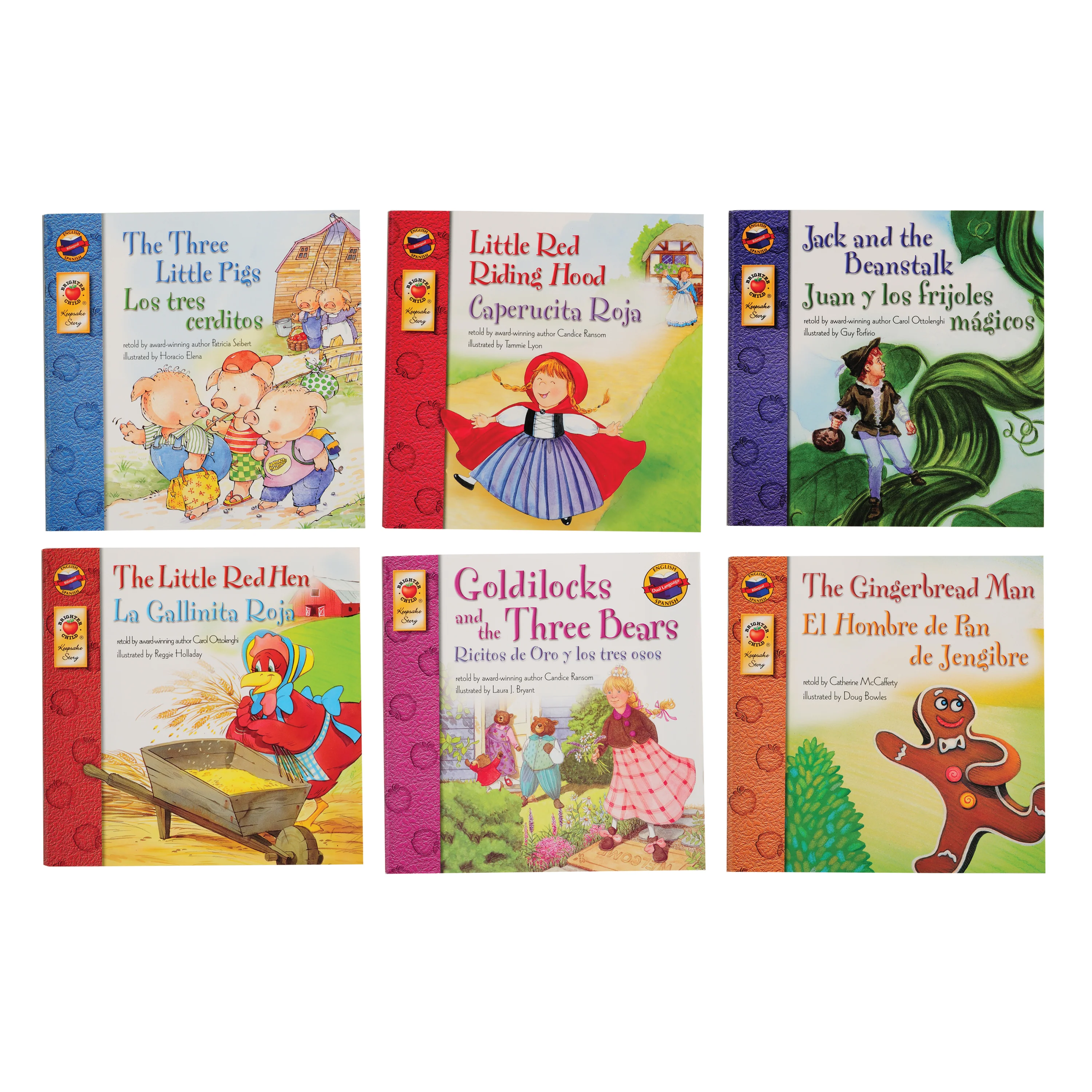 Bilingual Classic Story Book Set | 6 Illustrated English & Spanish Books
