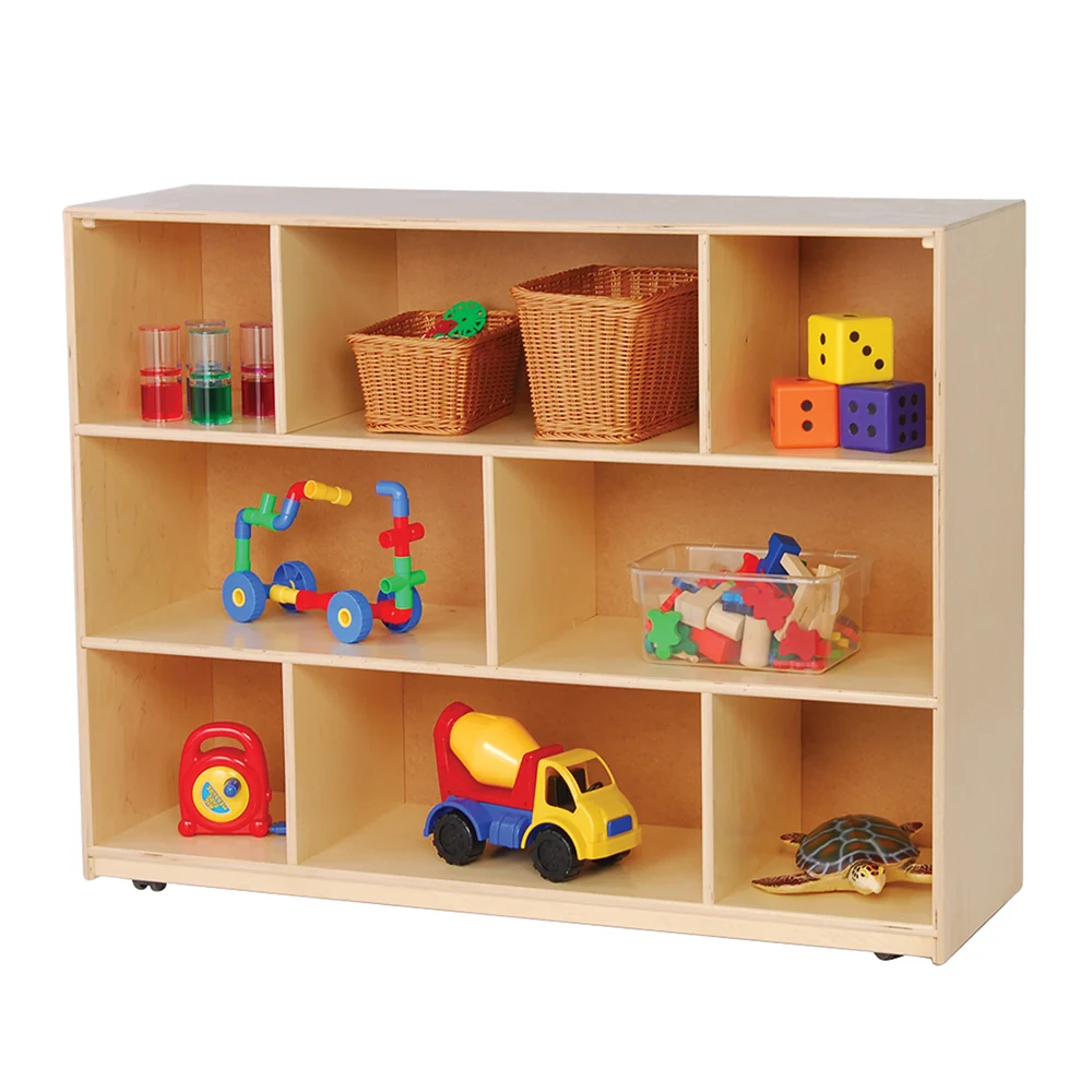Birch Mobile Storage Unit with 8 Compartments | 36" H. - Image 3