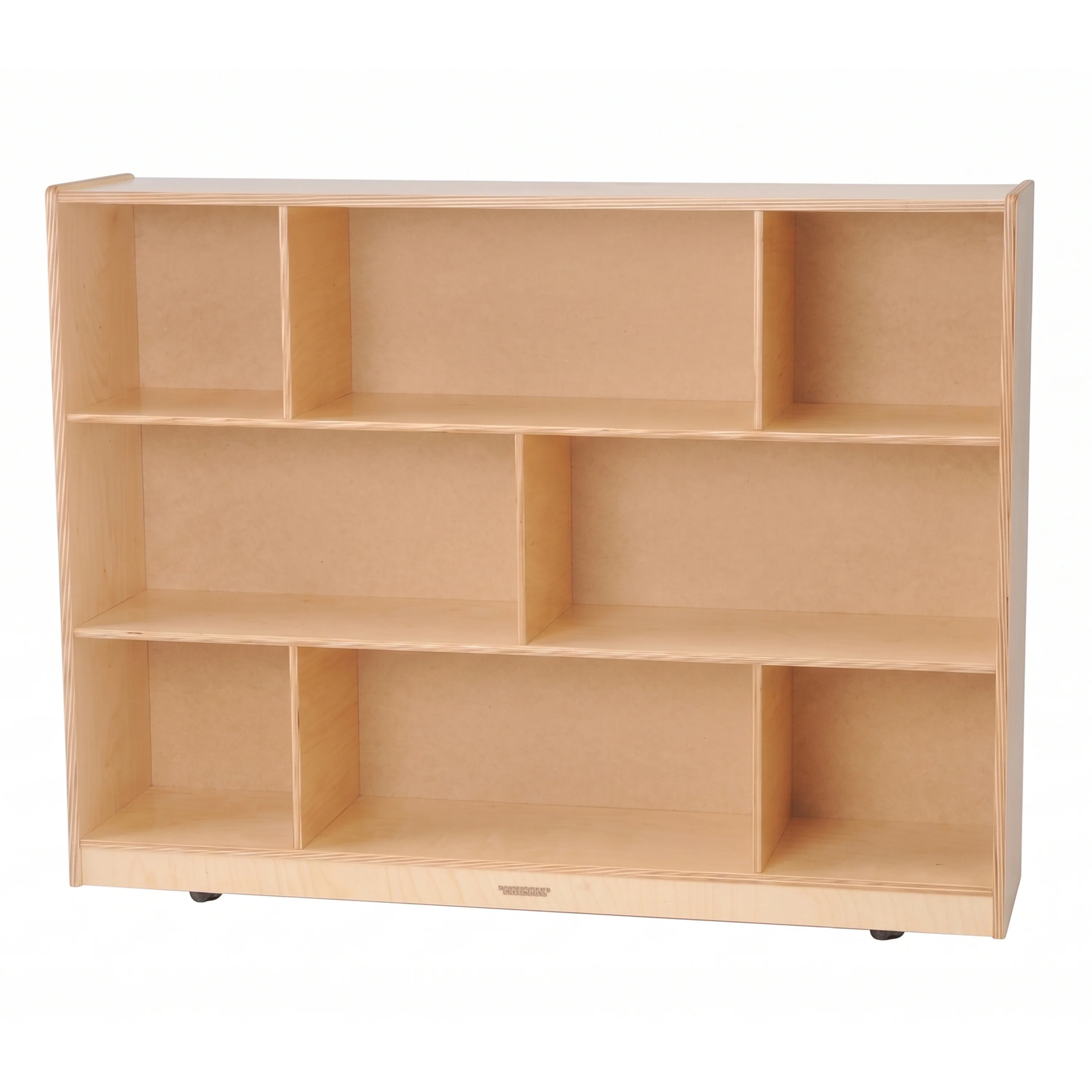 Birch Three-Level Tall Storage Unit | Eco-Friendly with 8 Compartments