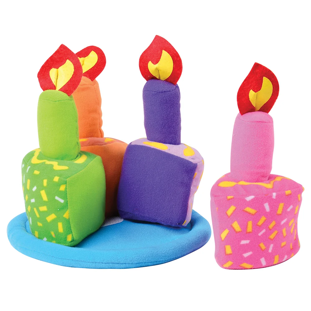 Birthday Cake 9-Piece Play Set | Soft Fabric Cake with Removable Slices, Candle, and Plate - Image 6