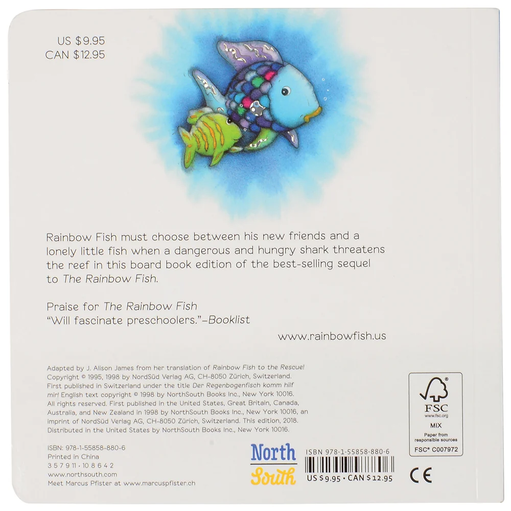Board Book Classic "Rainbow Fish To The Rescue!" - Image 4