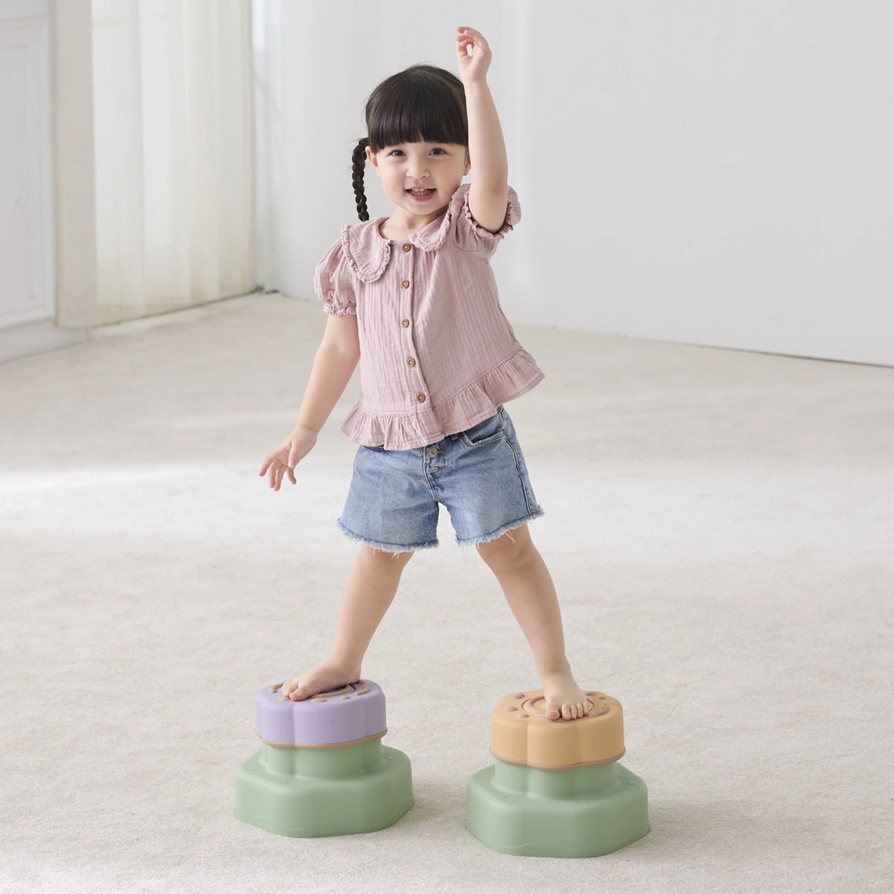 Bouncing Flowers Sensory Balance Steppers | Interactive Stepping Stones with Dual Bounce Levels - Image 8