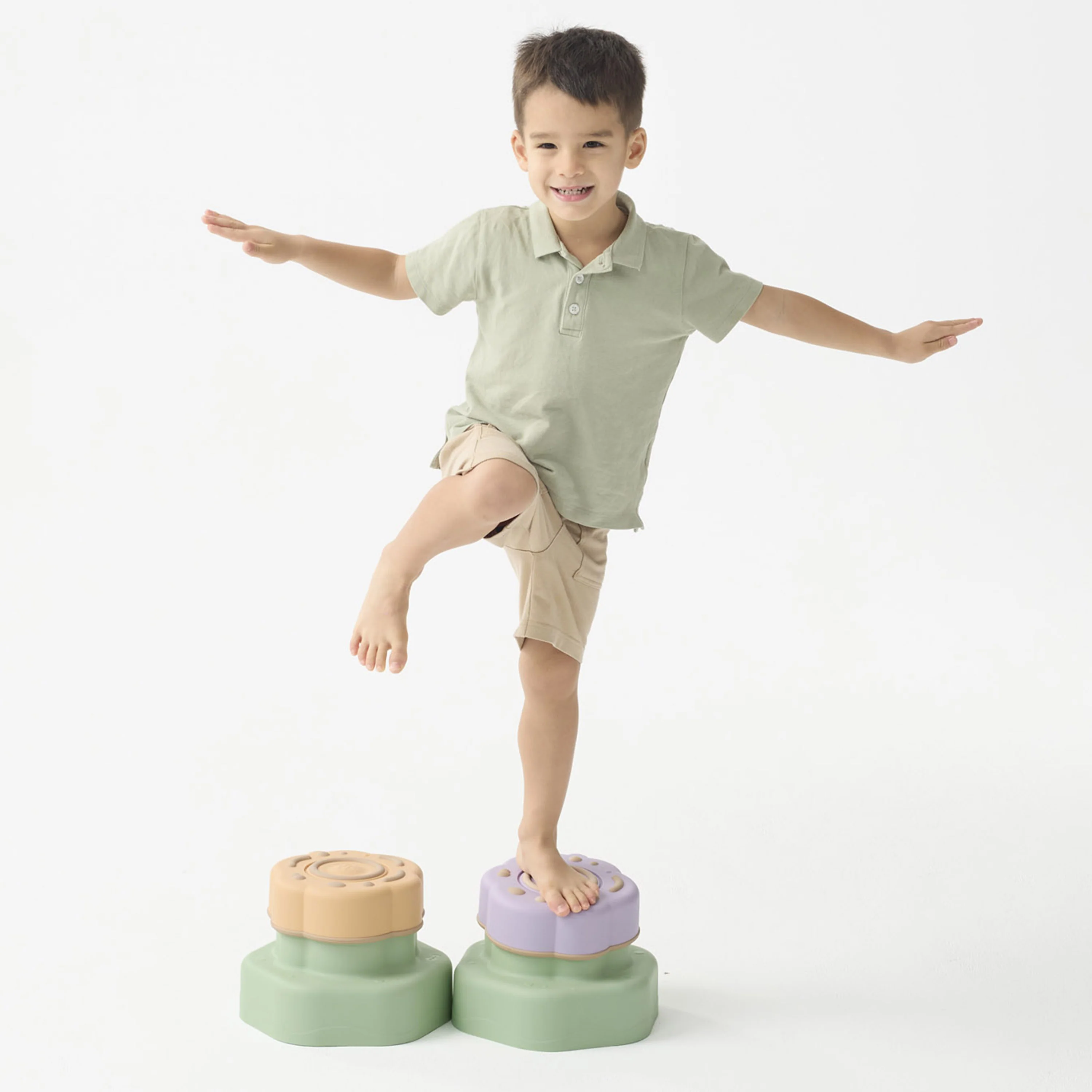 Bouncing Flowers Sensory Balance Steppers | Interactive Stepping Stones with Dual Bounce Levels - Image 9