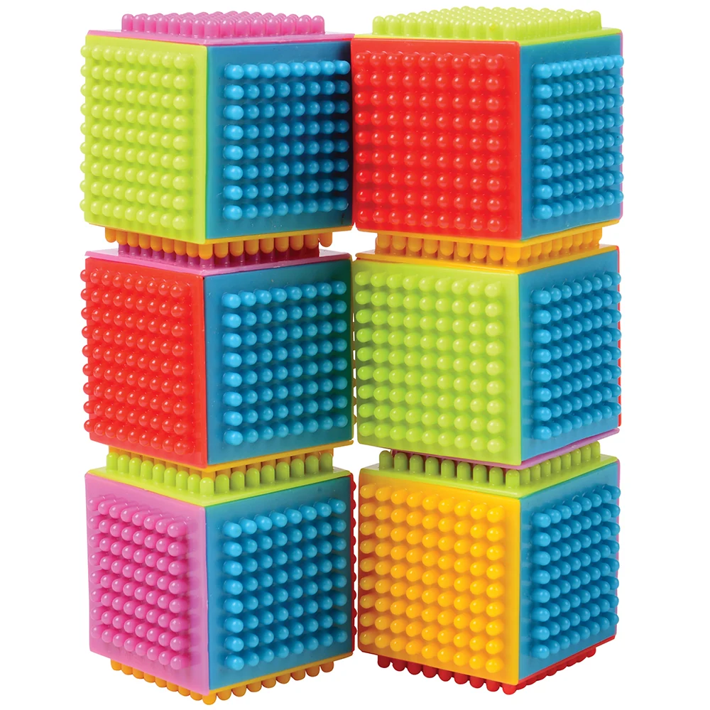Jumbo Toddler Interlocking Bristle Cubes - Set of 24-Piece - Image 2