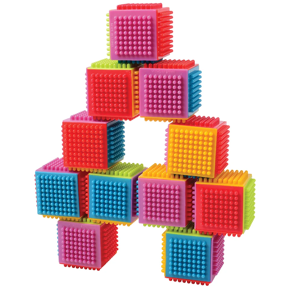 Jumbo Toddler Interlocking Bristle Cubes - Set of 24-Piece - Image 5
