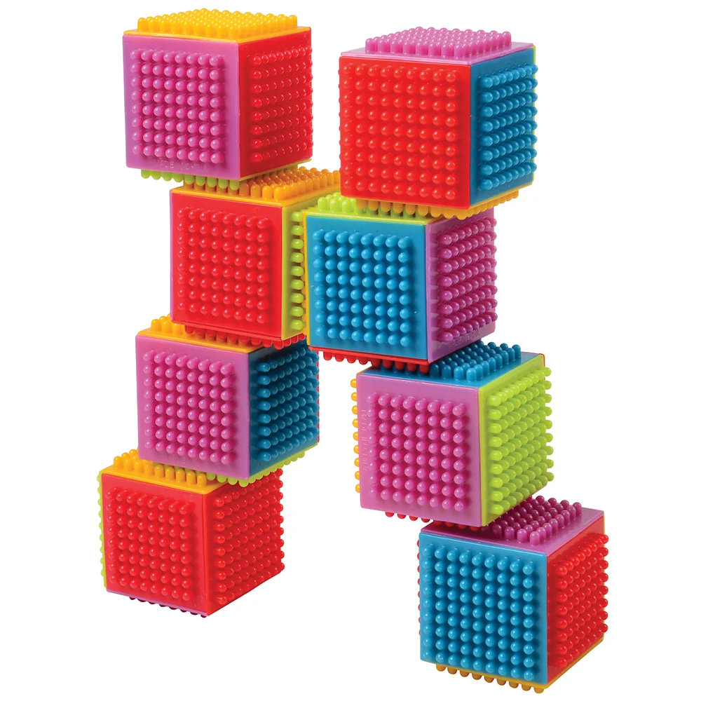 Jumbo Toddler Interlocking Bristle Cubes - Set of 24-Piece - Image 6
