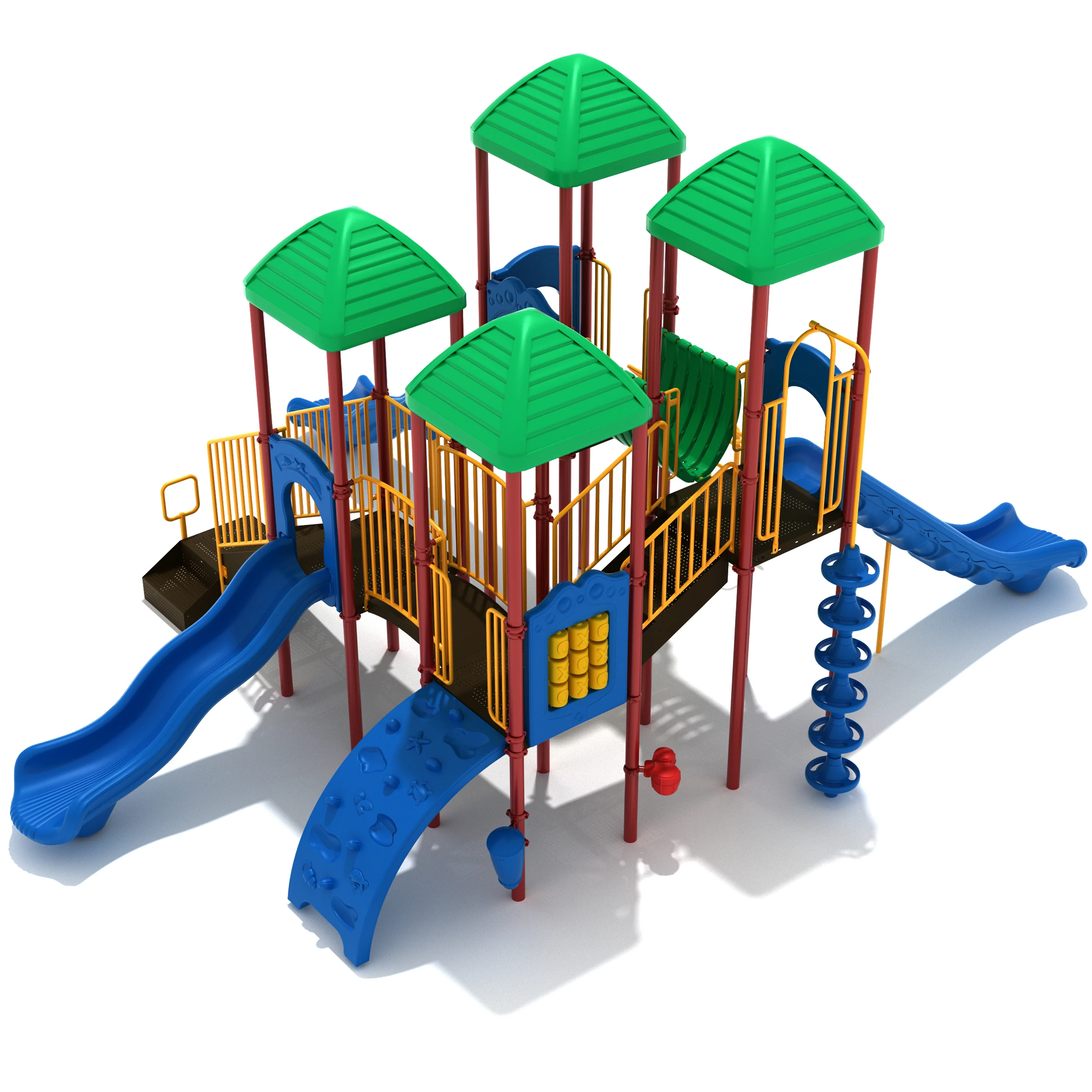 Brooks Towers Mega Playground Set | Multi-Bridge Outdoor Play Structure with Slides, Climbers & Interactive Panels for Ages 5–12 - Image 2
