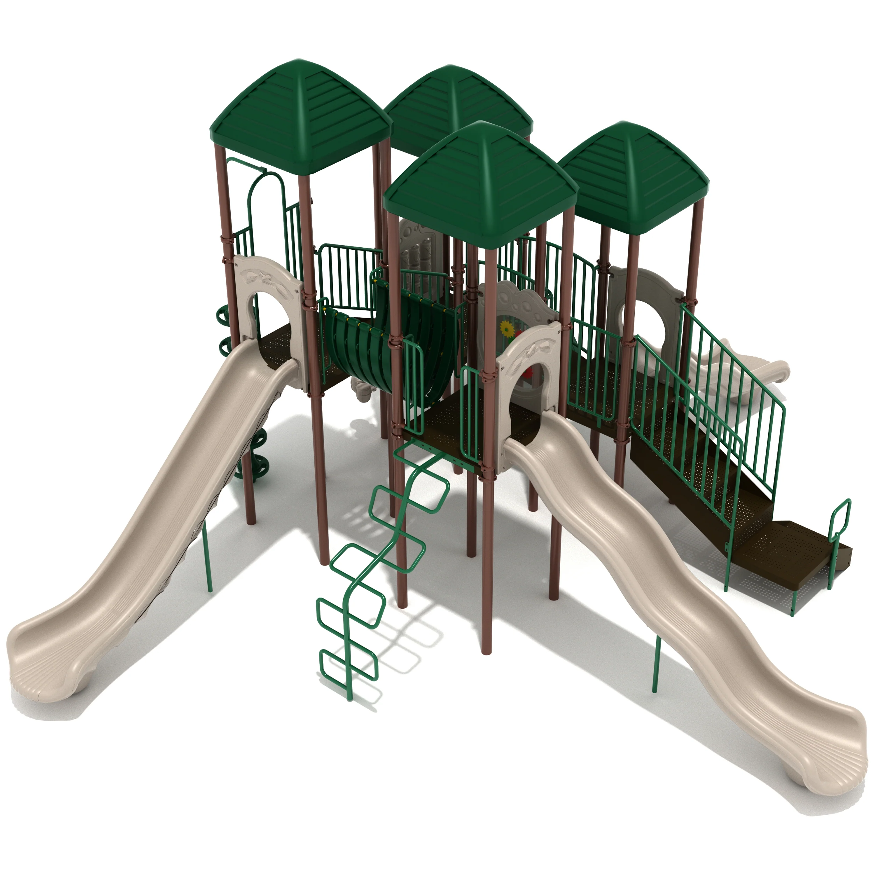 Brooks Towers Mega Playground Set | Multi-Bridge Outdoor Play Structure with Slides, Climbers & Interactive Panels for Ages 5–12 - Image 4