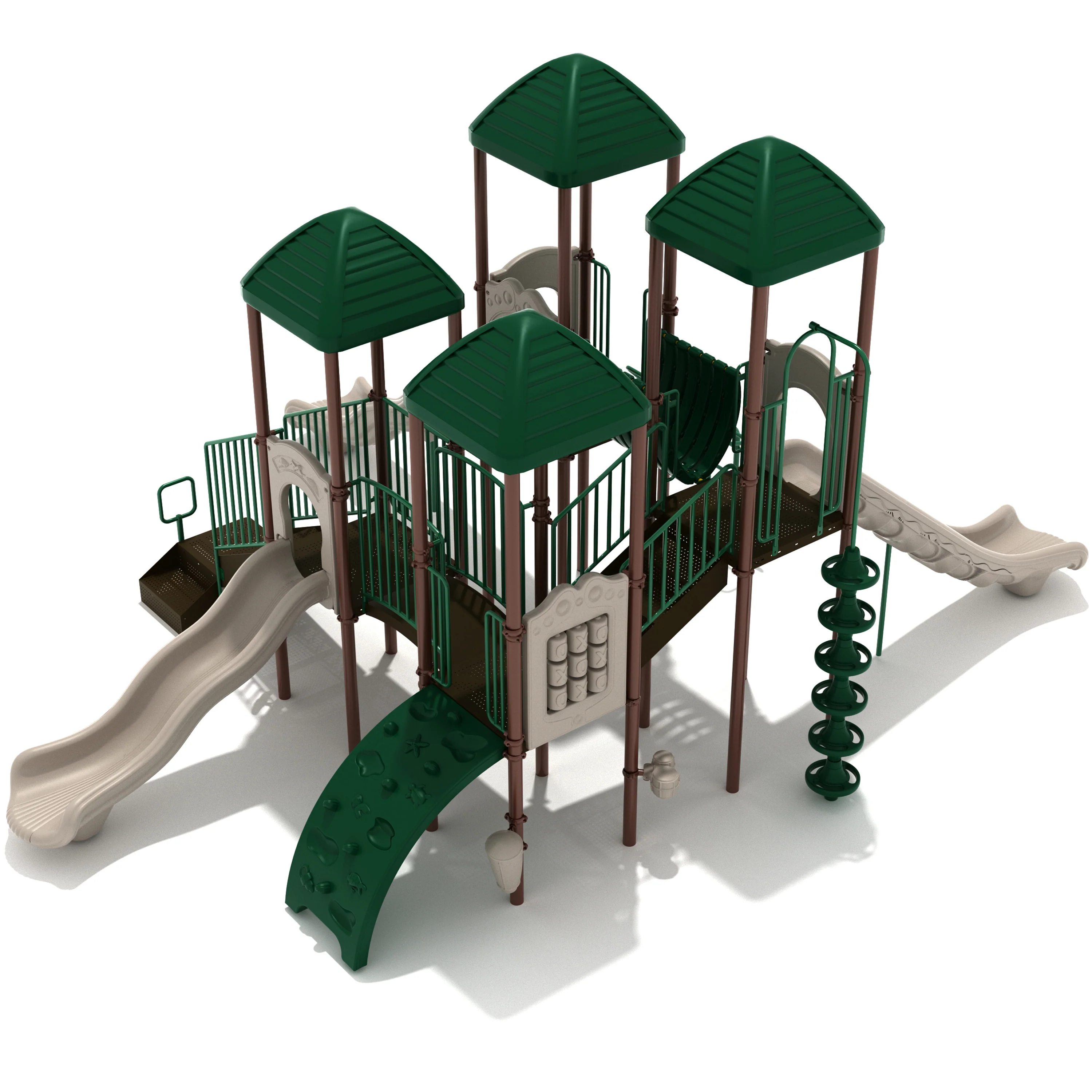 Brooks Towers Mega Playground Set | Multi-Bridge Outdoor Play Structure with Slides, Climbers & Interactive Panels for Ages 5–12 - Image 5