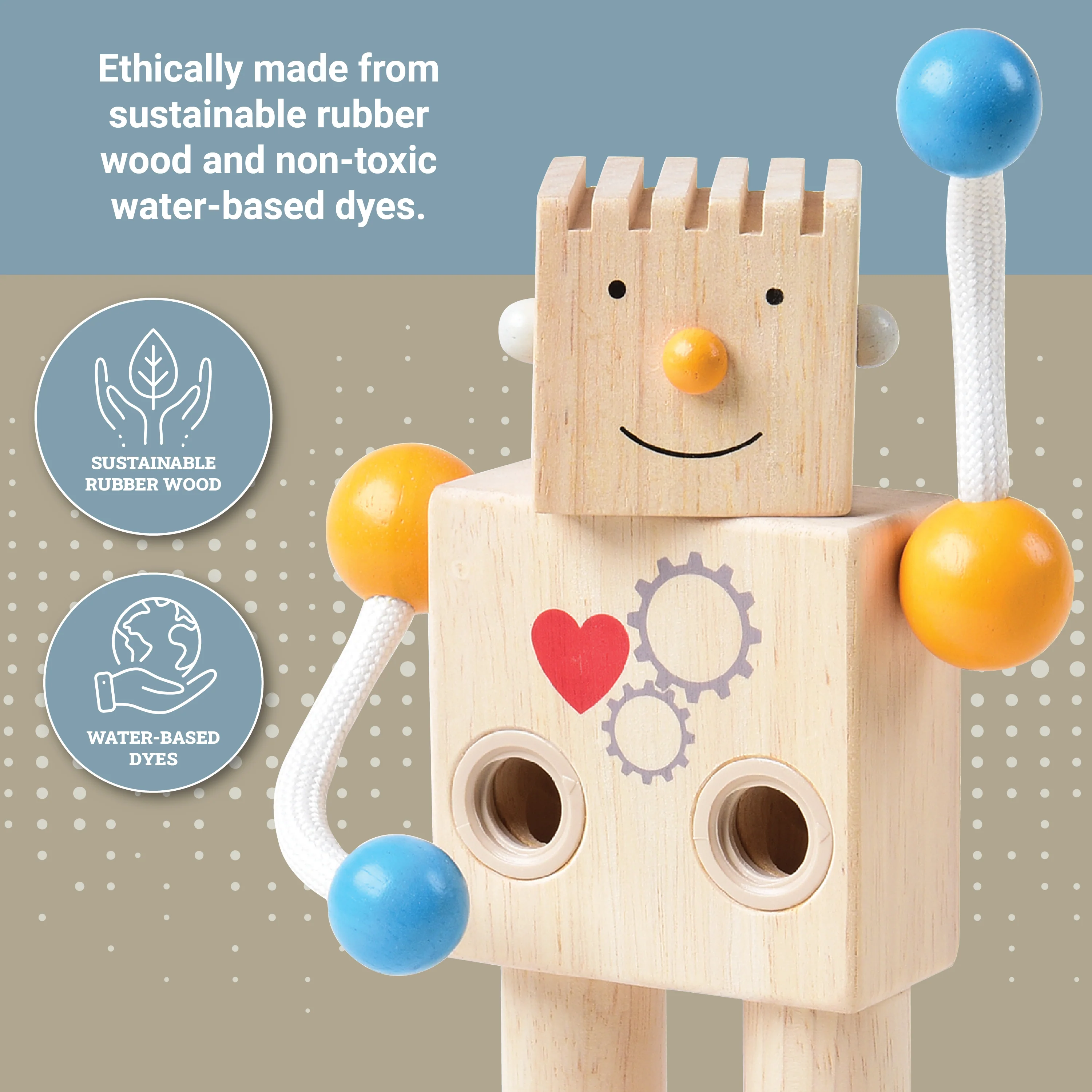 Build-A-Robot Emotion Learning Toy | Sustainable Wooden Toy - Image 7