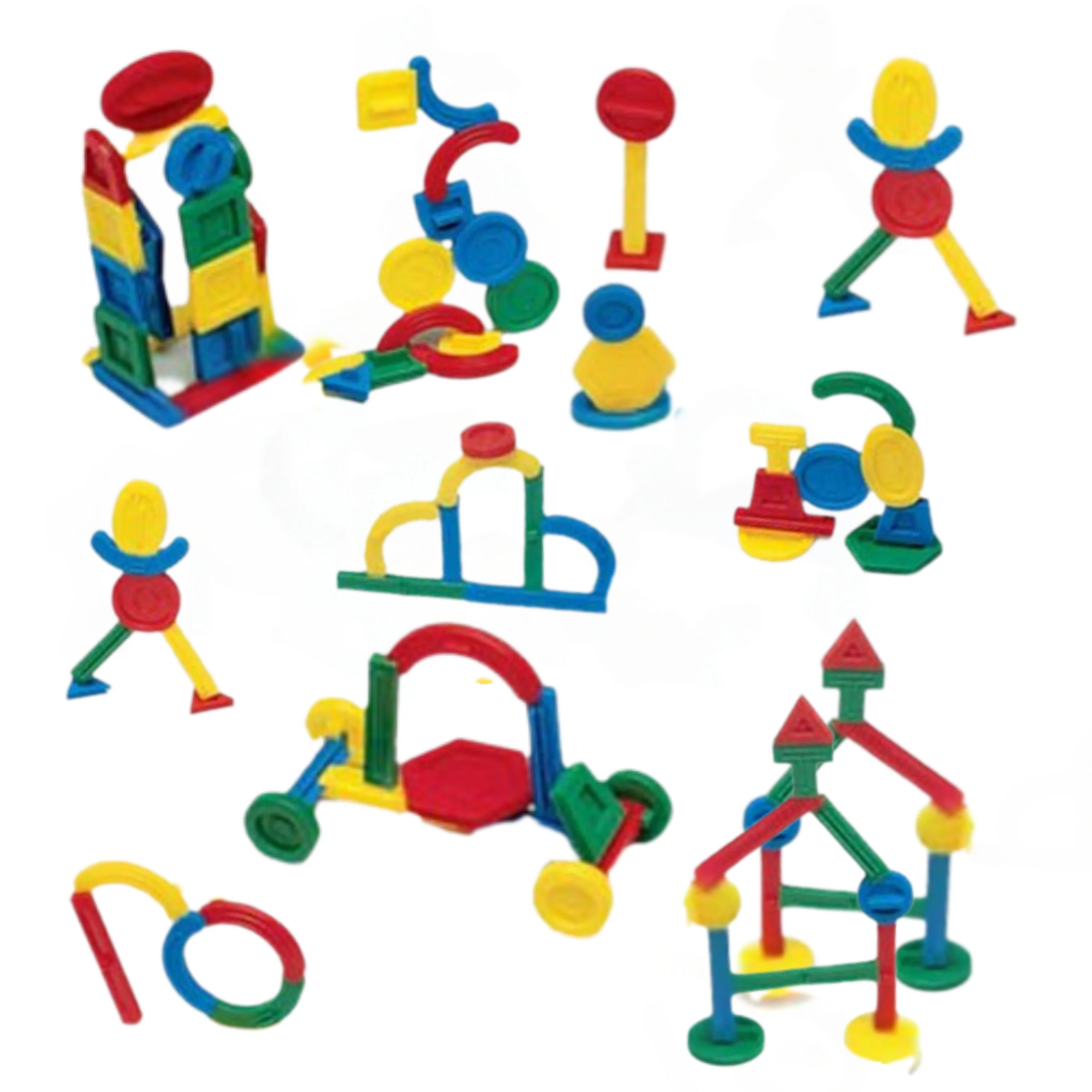 Building Shapes 300-Piece Set – STEM Construction Toy for Preschool and Early Education - Image 4