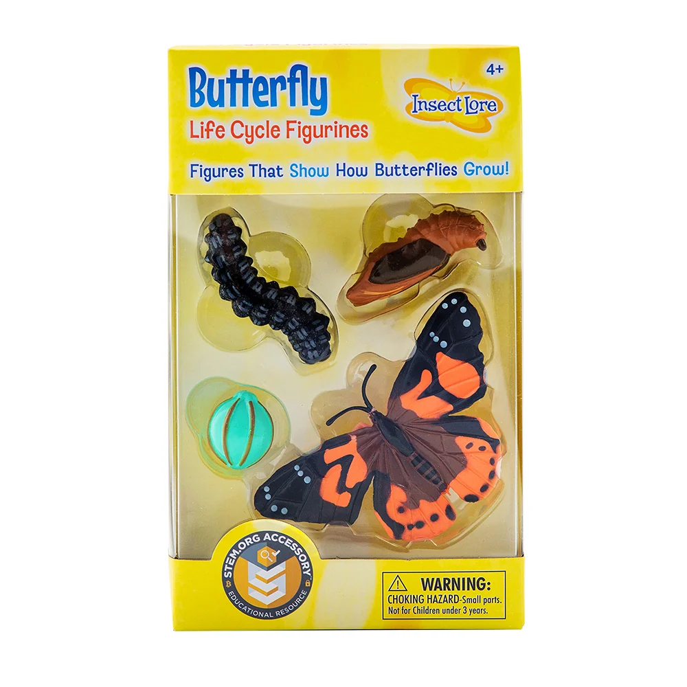 Painted Lady Butterfly Life Cycle Figurines | 4-Piece Educational Set - Image 4