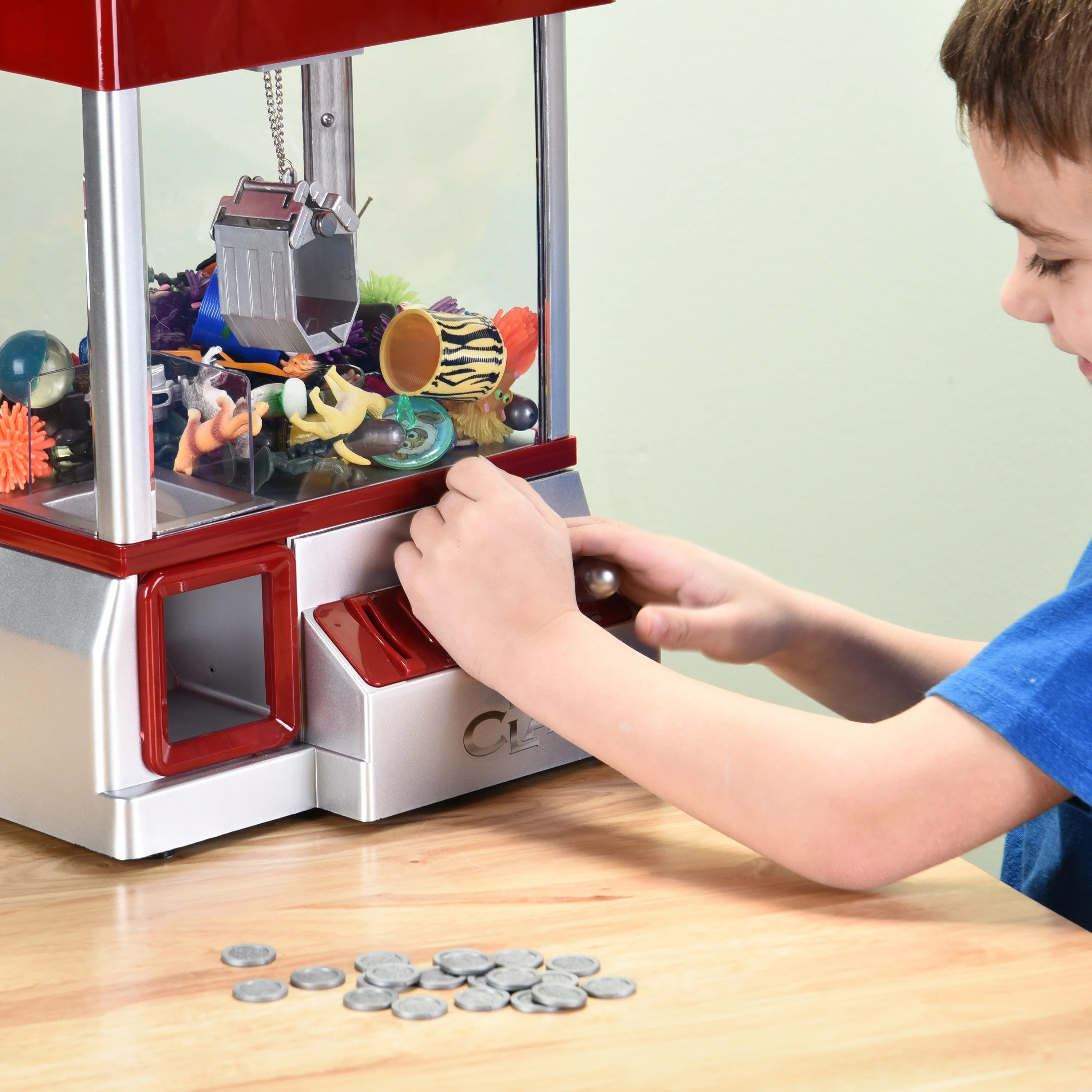 Carnival Crane Game | Classic Claw Machine with Music, Tokens & Prize Drop Fun - Image 7