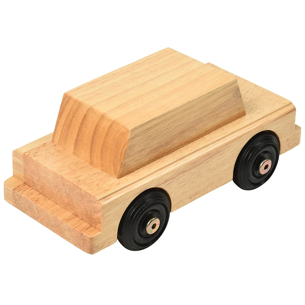 Hardwood Station Wagon Toy | Pretend Play Vehicle - Image 2