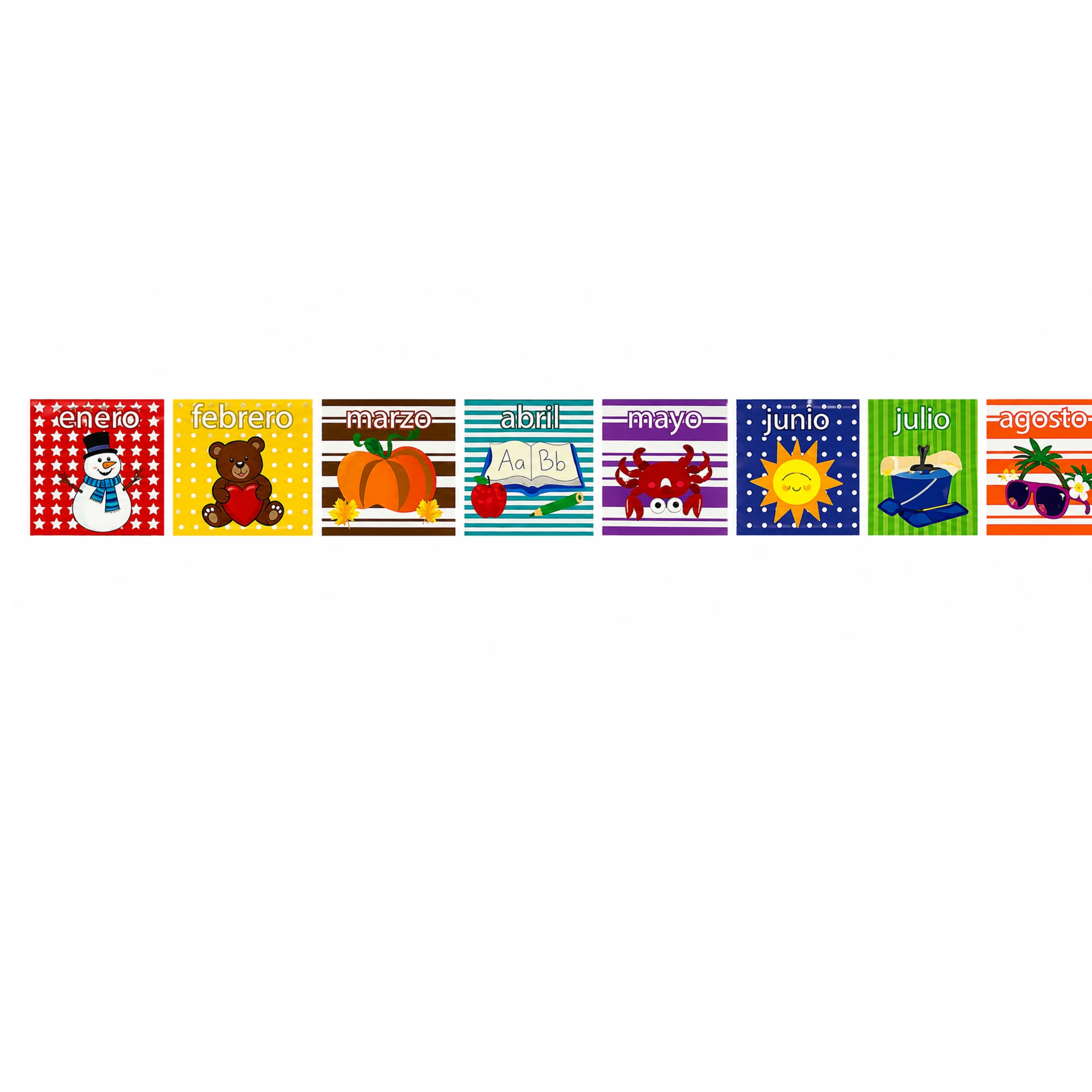 Cenefa Decorativa – Meses del Año Bulletin Board Border - Image 2