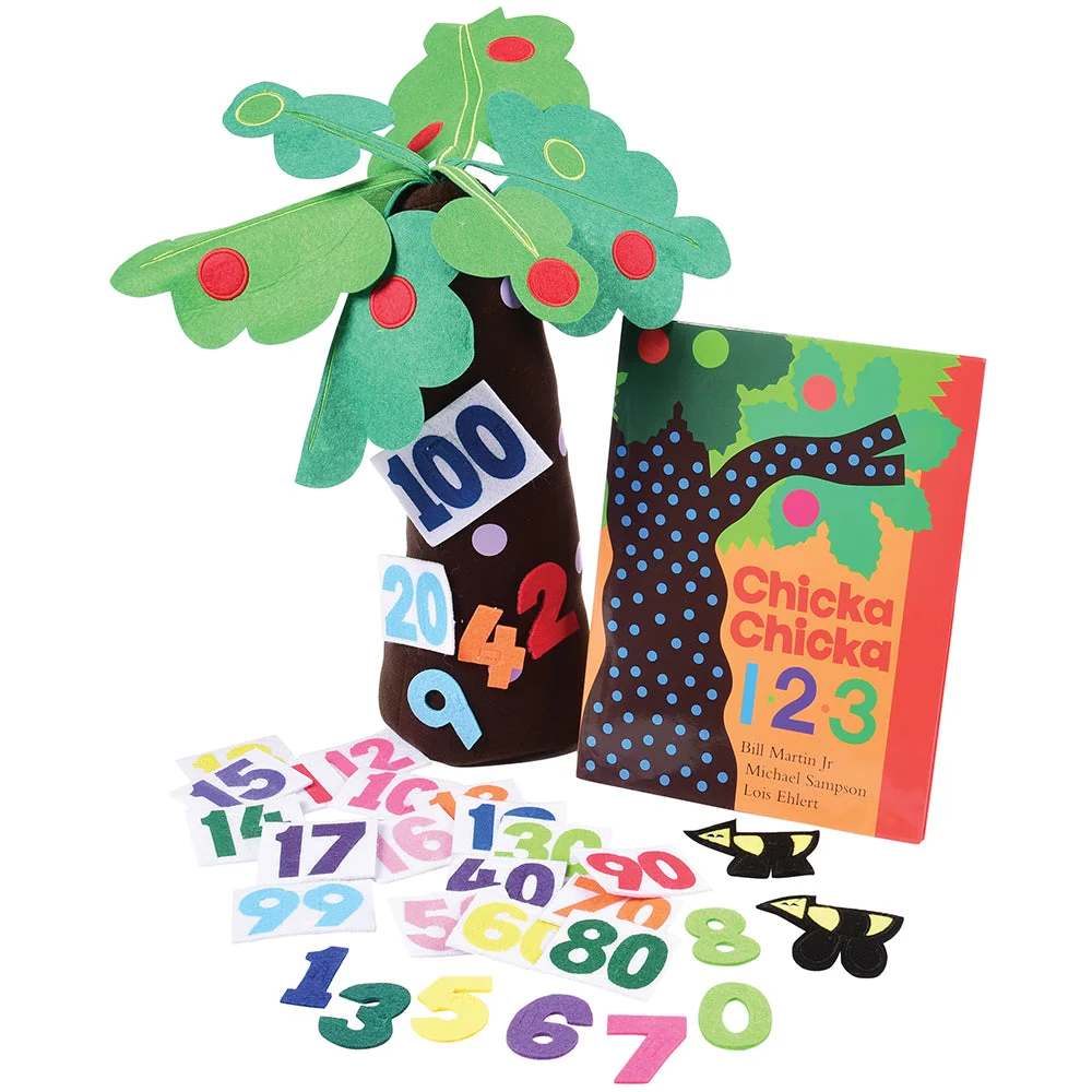 Chicka Chicka 1-2-3 Learning Set | Hardcover Book, 20" Fabric Tree & 30 Numerals*