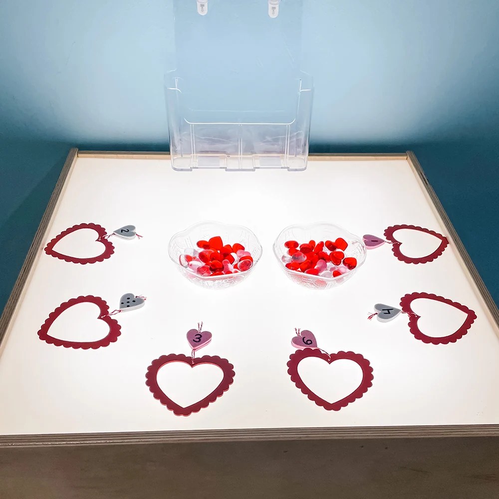 Child-Size LED Light Table with Storage - Image 11
