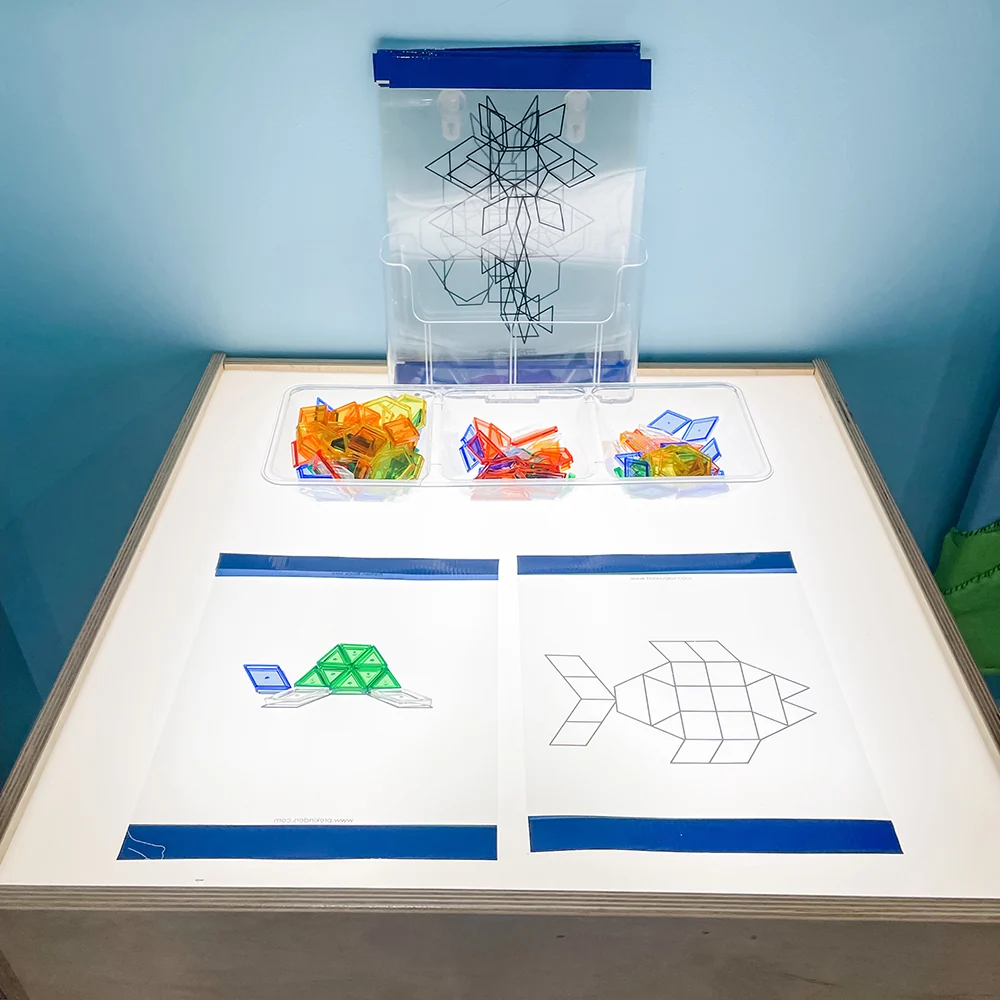 Child-Size LED Light Table with Storage - Image 12