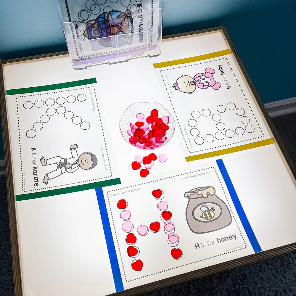 Child-Size LED Light Table with Storage - Image 13