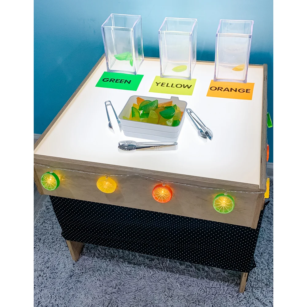 Child-Size LED Light Table with Storage - Image 14
