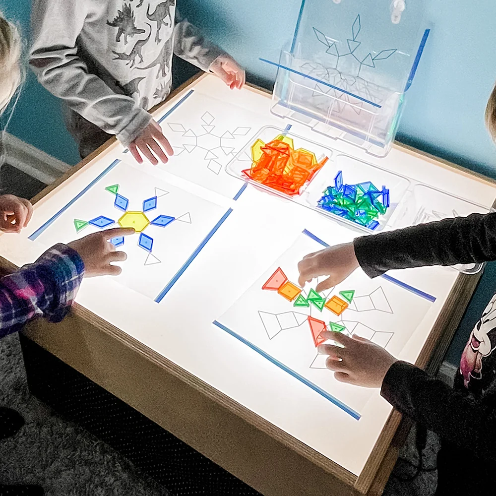 Child-Size LED Light Table with Storage - Image 2