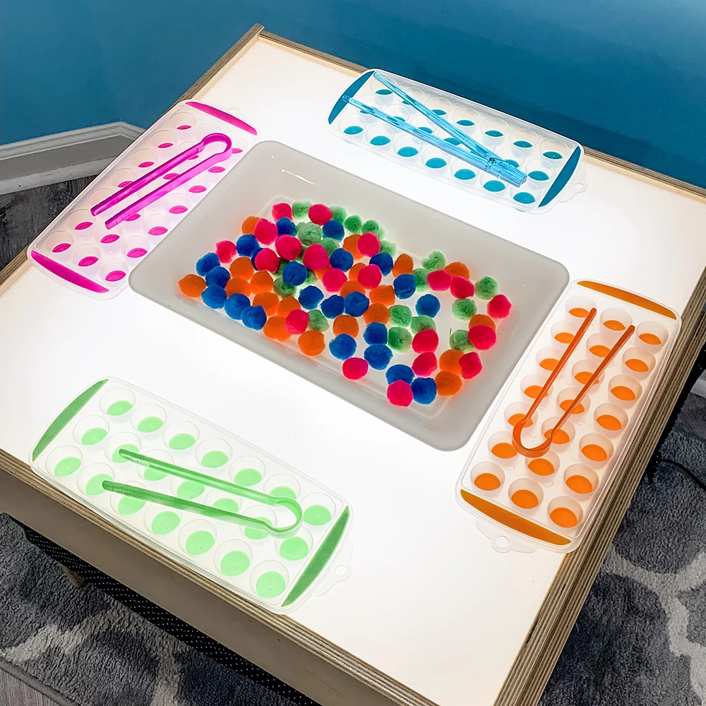 Child-Size LED Light Table with Storage - Image 22