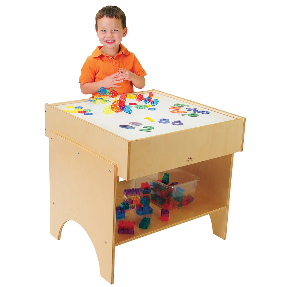 Child-Size LED Light Table with Storage - Image 3