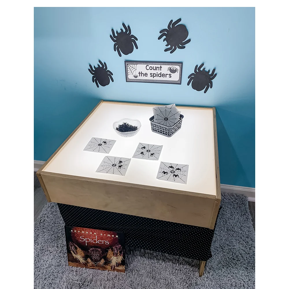 Child-Size LED Light Table with Storage - Image 8
