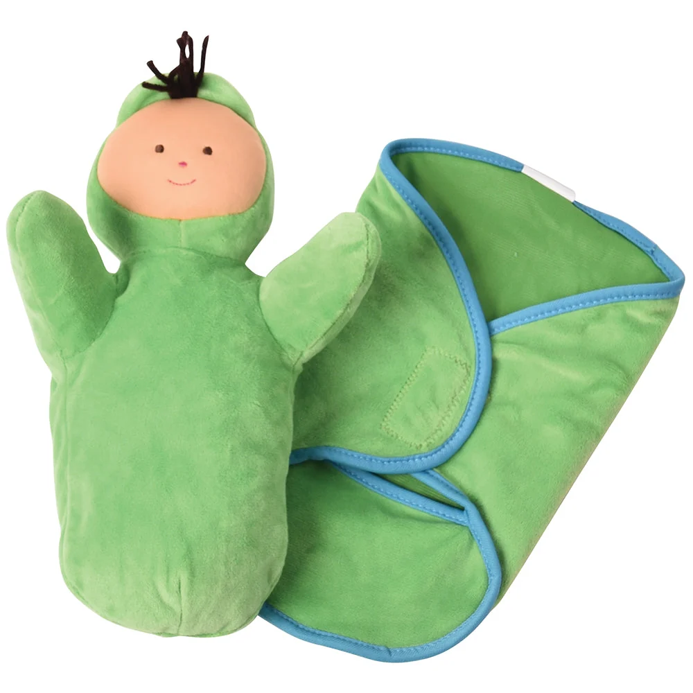 Circle Time Swaddle Babies Set | 4 Super-Soft Baby Dolls with Matching Pocket Swaddle Blankets - Image 8