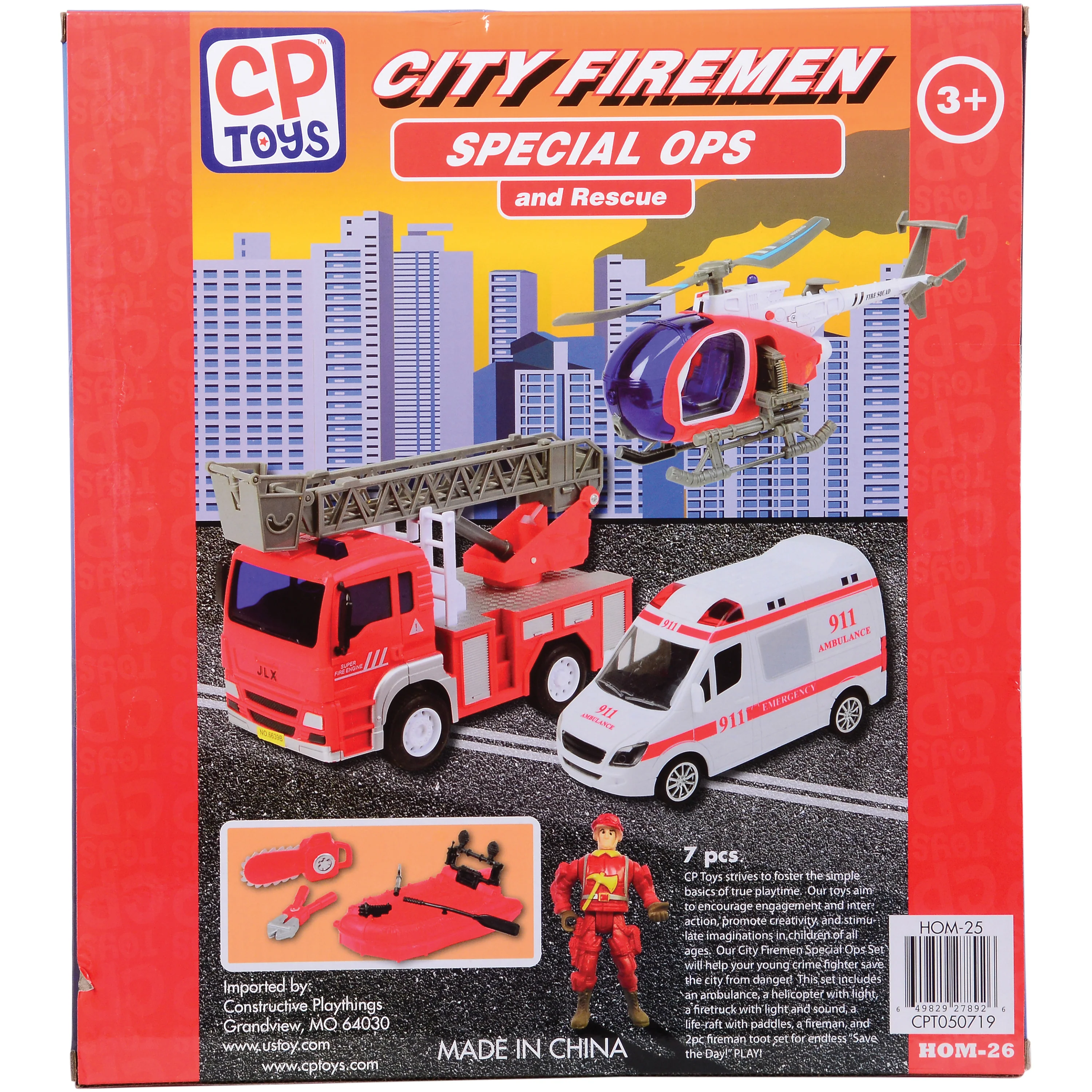 City Fire Special Ops & Rescue Playset | Lights, Sounds, and Rescue Action - Image 8