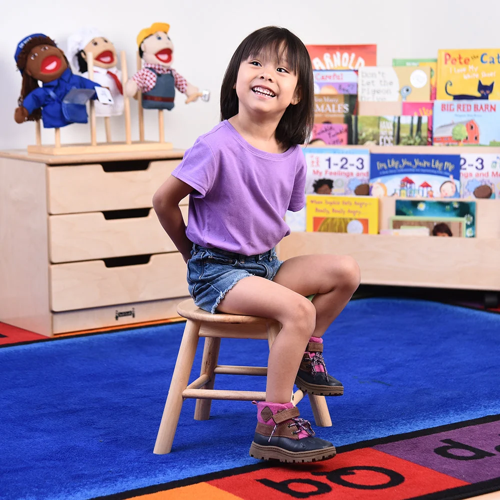 Montessori Wooden Classroom Stool - Image 5