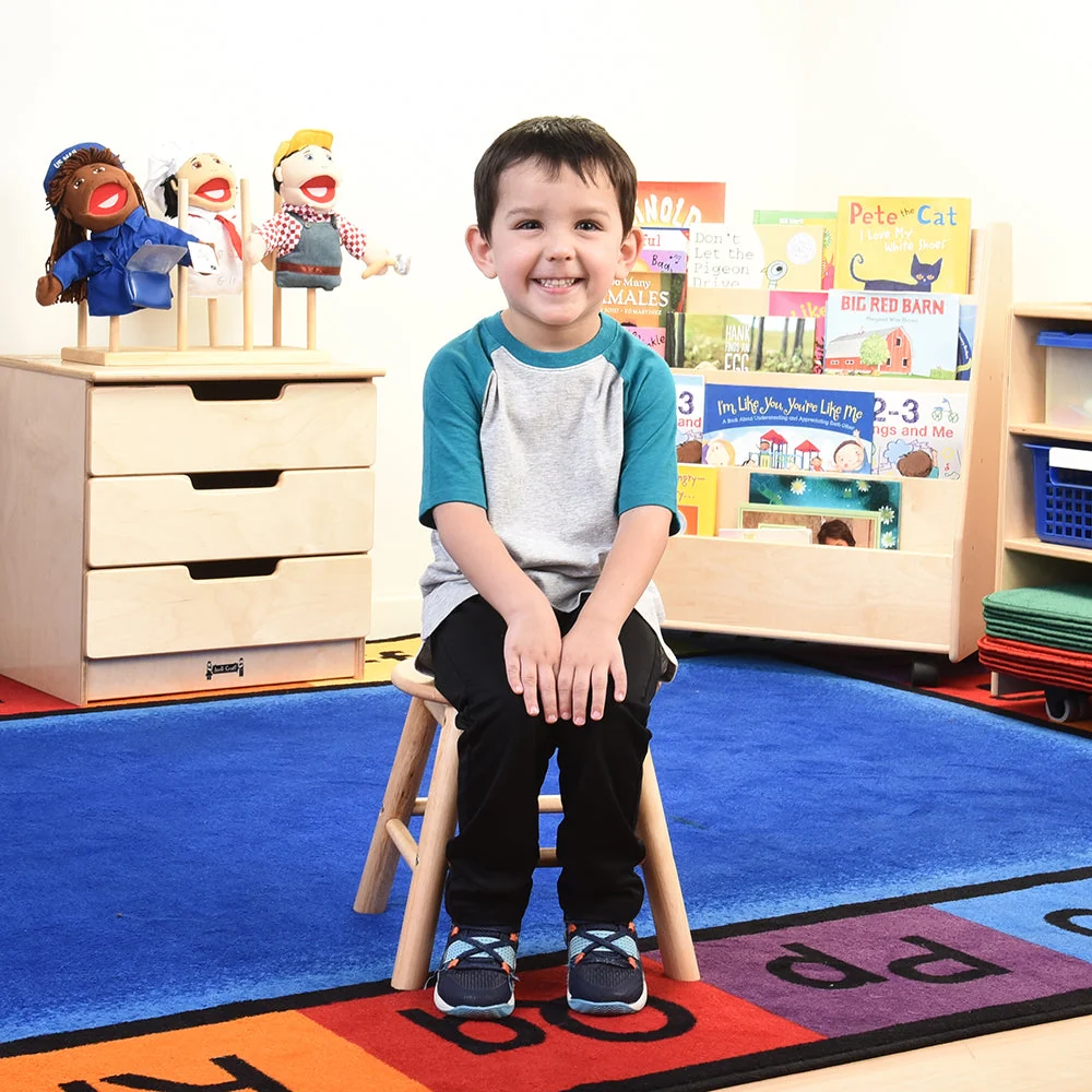 Montessori Wooden Classroom Stool - Image 6