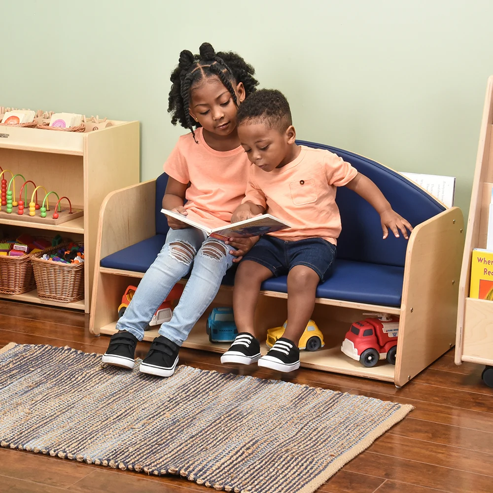 Classic Classroom Couch with Storage | Child-Sized & Durable - Image 10