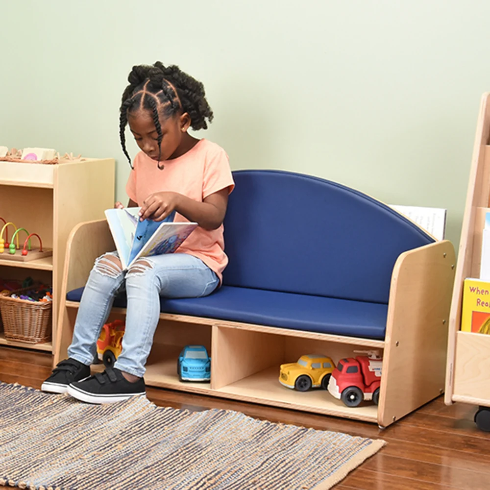 Classic Classroom Couch with Storage | Child-Sized & Durable - Image 9